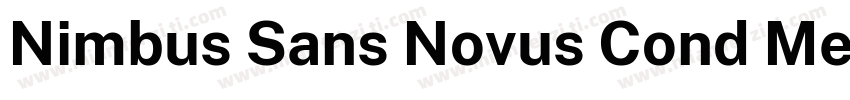 Nimbus Sans Novus Cond Medium字体转换